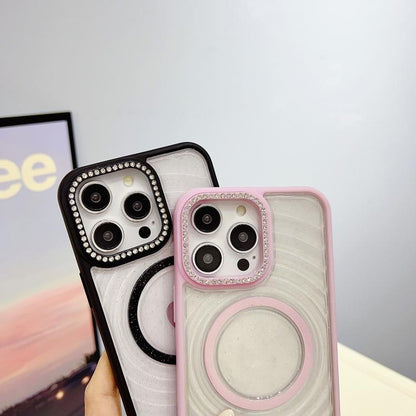 Transparent Glitter Mag Safe Cases