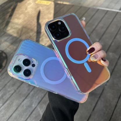 Transparent Stripy Mag Safe Cases