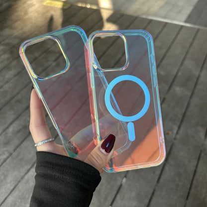Transparent Stripy Mag Safe Cases