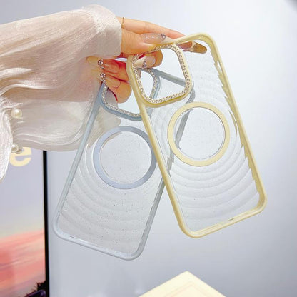 Transparent Glitter Mag Safe Cases