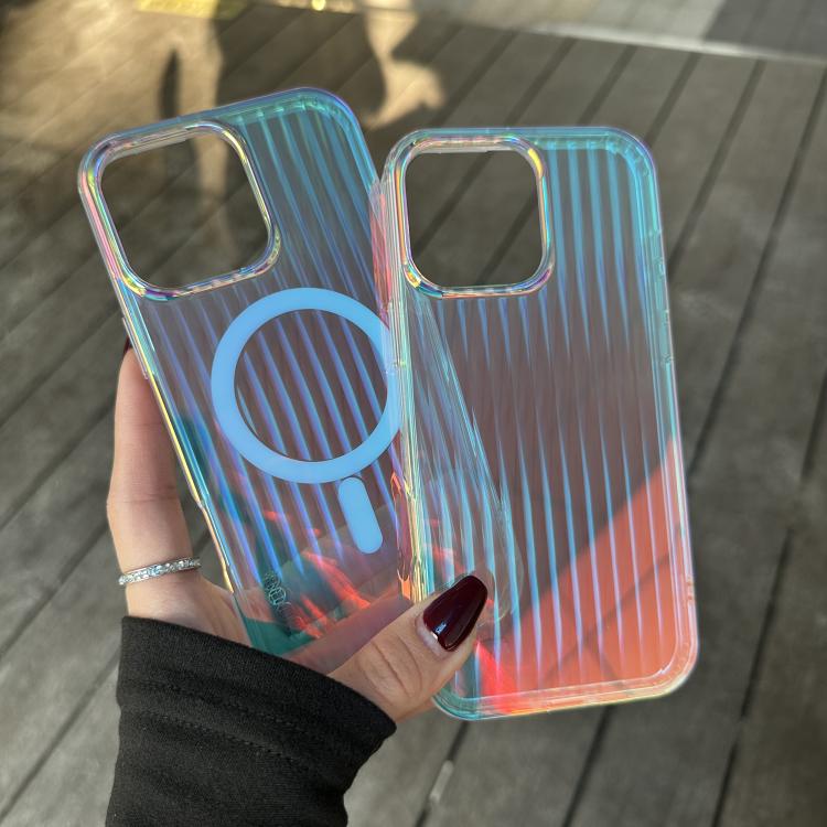Transparent Stripy Mag Safe Cases